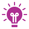 Content Ideation and Research icon colored in purple