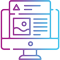 Interaction Design icon colored in purple-cyan gradient