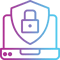 Security and Visibility icon colored in purple-cyan gradient