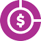 Budget Allocation and Planning icon colored in purple