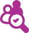Competitor Analysis icon colored in purple