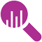 Competitor Analysis icon colored in purple