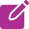 Copywriting and Editing icon colored in purple