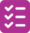 A/B Testing icon colored in purple