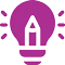 Creative Ideation Sessions icon colored in purple