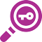 Keyword Research and Selection icon colored in purple