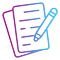 Content Excellence icon colored in purple-cyan gradient