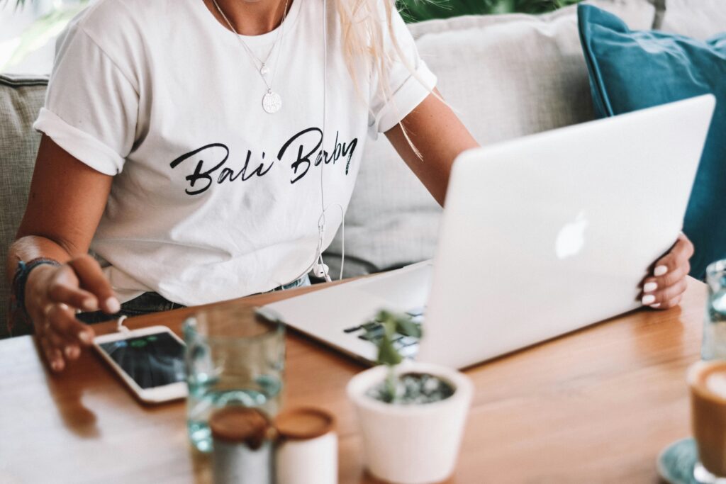 a person doing email marketing for small businesses